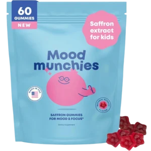 Mood Munchies: Saffron + GABA Calming Gummies | Natural Stress Relief & Mood Support (Sugar-Free)